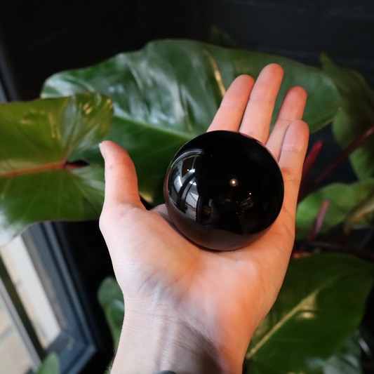 Black Obsidian Sphere – Protection & Intuition