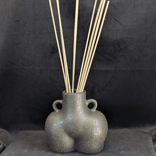 Gunmetal Black Vase Female Buttocks Home Decor